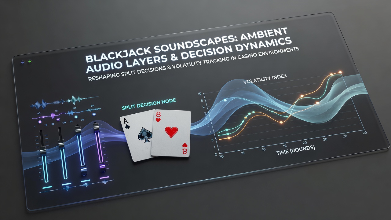 Spieler in digitaler Blackjack-Session mit Fokus auf Audio-Feedback und Volatilitätsanzeigen
