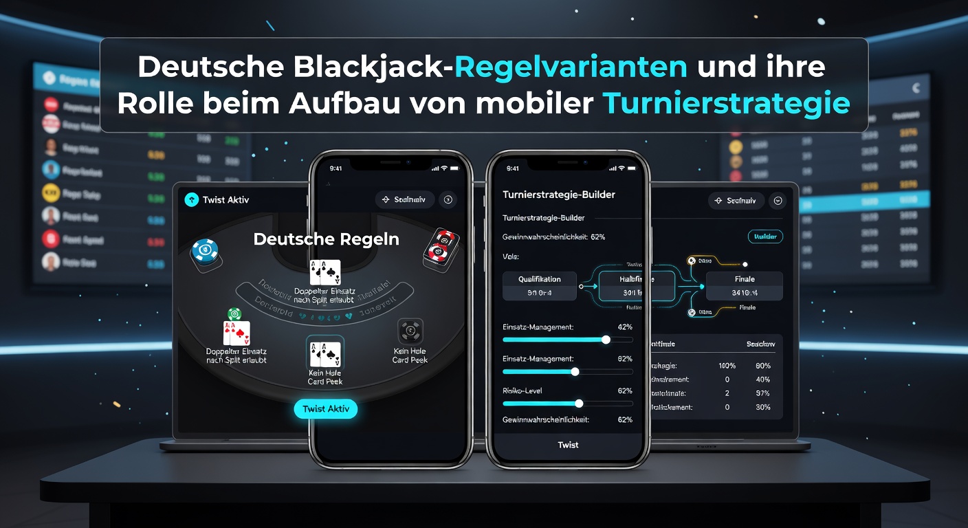 Mobile Blackjack-Turnierstrategien mit Fokus auf Regelvariationen