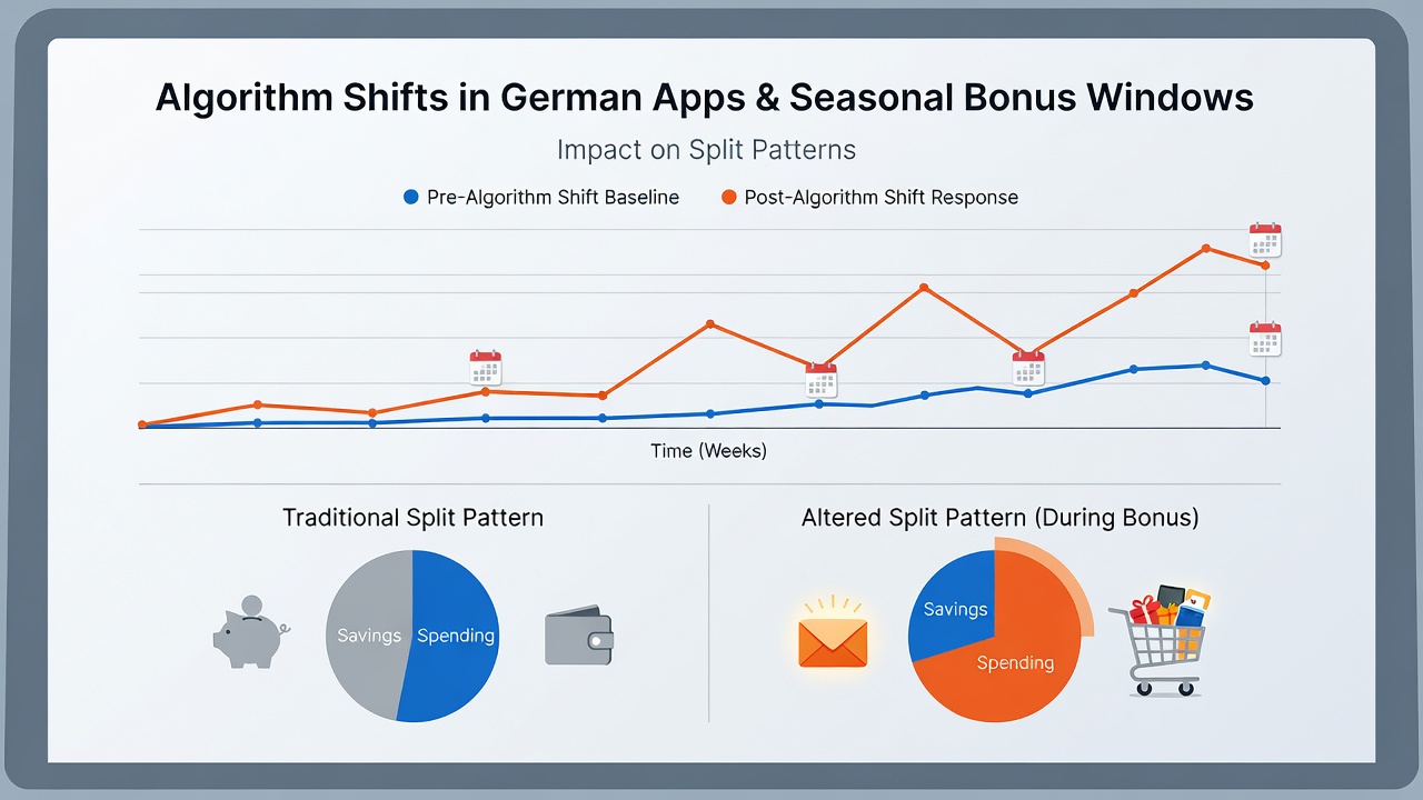 Datenanalyse zu Split-Mustern in deutschen Apps bei Algorithmuswechseln